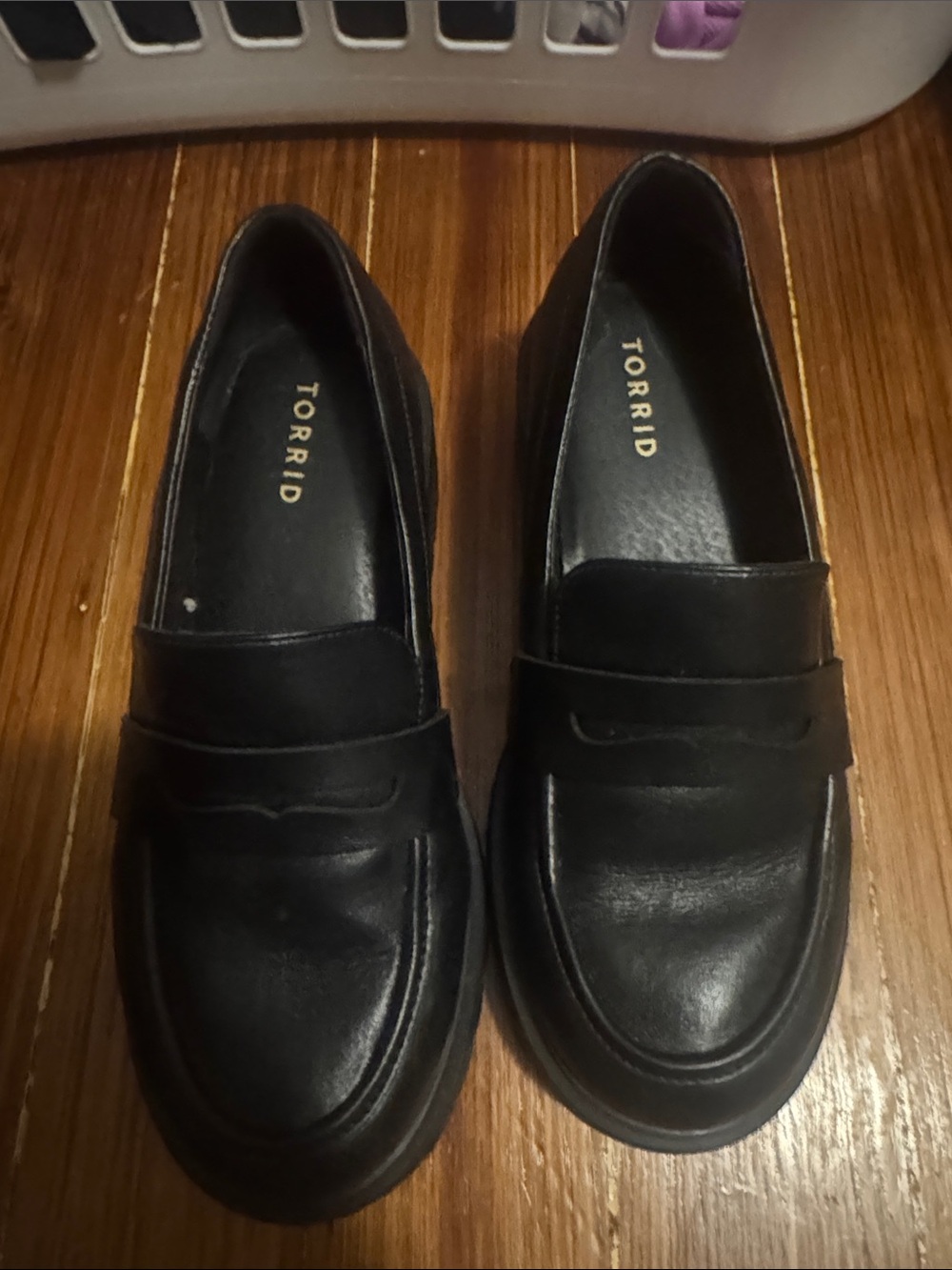 torrid Black Faux-Leather Penny Loafers